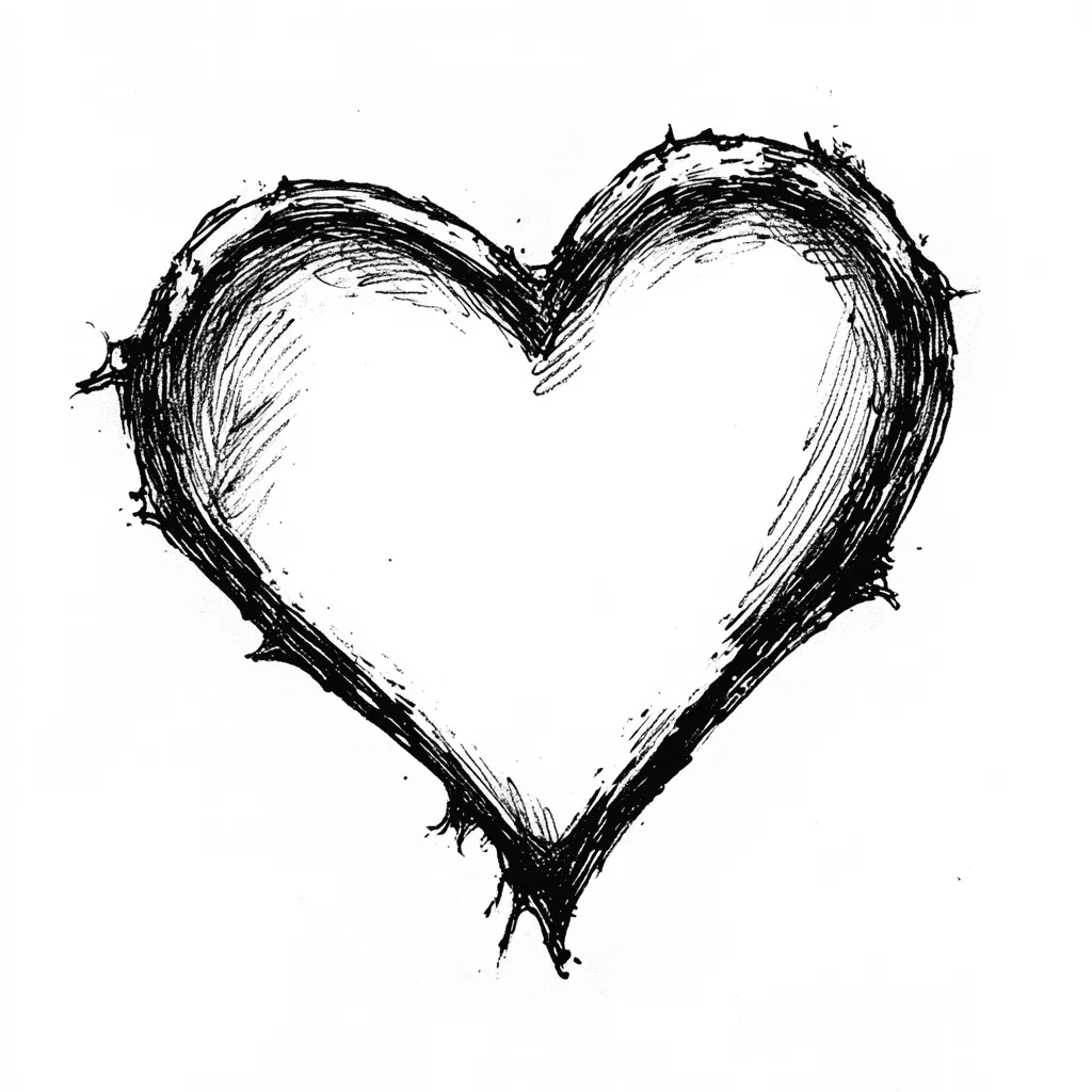 heart sketch